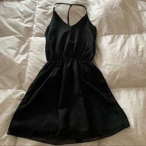 Black Halter Skater Dress | Costa Blanca